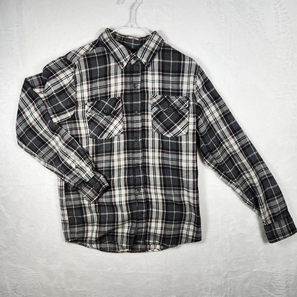 Architect Jeans Co Plaid Flannel Shirt Size‎ Medium Grunge